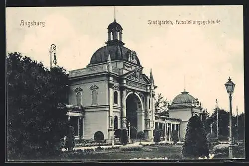 AK Augsburg, Ausstellungsgebäude im Stadtgarten