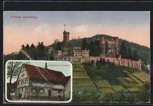 AK Ortenberg / Baden, Gasthaus zur Krone, Schloss