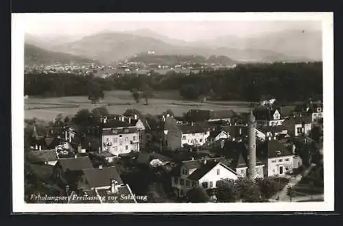 AK Freilassing, Panoramablick über den Ort