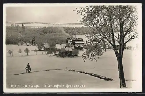 AK Rehefeld i. Erzgb., Blick auf die Grenzbaude