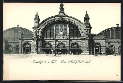 AK Frankfurt a. M., Der Hauptbahnhof
