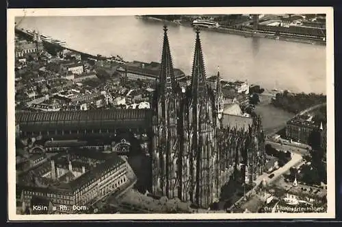 AK Köln a. Rh., Teilansicht mit Dom