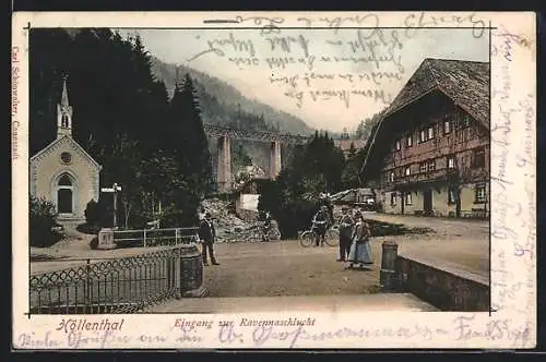 AK Höllental / Schwarzwald, Eingang zur Ravennaschlucht