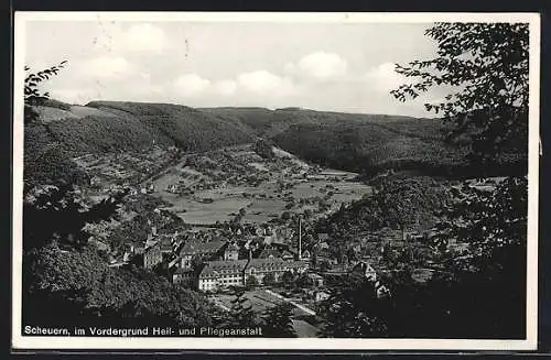 AK Scheuern / Nassau, Heil- und Pflegeanstalt mit Panorama