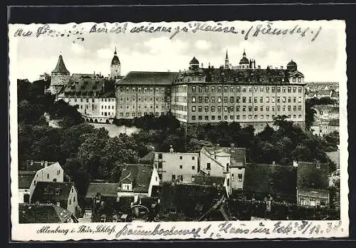 AK Altenburg i. Thür., Teilansicht mit Schloss