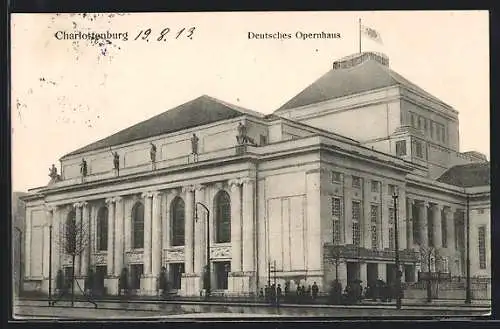 AK Berlin-Charlottenburg, Partie am Deutschen Opernhaus