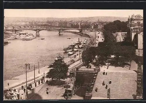 AK Dresden, Gesamtansicht mit Brühl'scher Terrasse