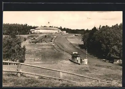 AK Teterow, Nordkurve des Bergrings und FDGB-Bezirksschule