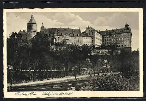 AK Altenburg / Thür., Blick auf das Schloss von Nordwesten aus gesehen
