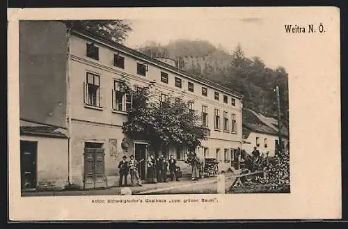 AK Weitra, Anton Schweighofer`s Gasthaus Zum grünen Baum