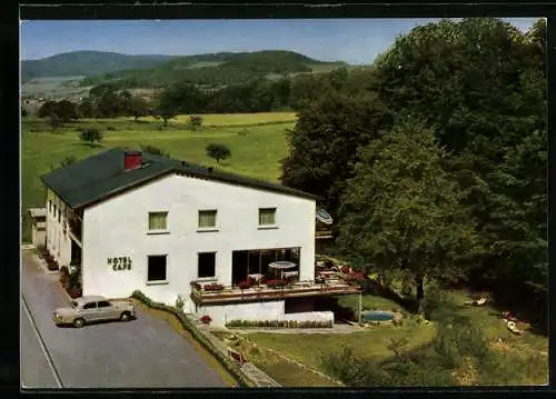 AK Lindenfels, Hotel-Café Bellevue, Bes. Heinz Wiederspahn