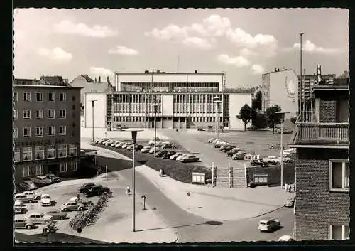 AK Kiel, Ostseehalle mit Umgebung aus der Vogelschau