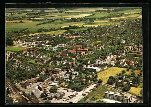 AK Bönen i. Westf., Gesamtansicht vom Flugzeug aus gesehen