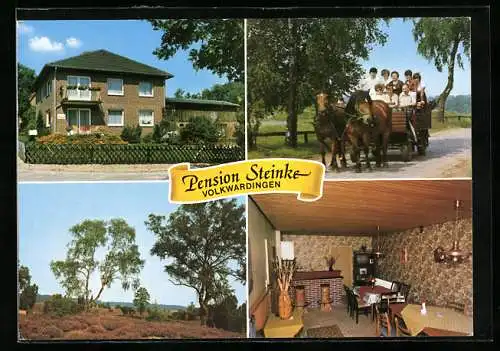 AK Volkwardingen /Lüneburger Heide, Hotel-Pension Steinke