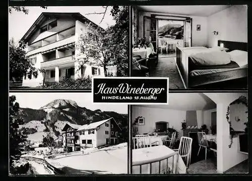 AK Hindelang /Allgäu, Hotel-Pension Haus Wineberger