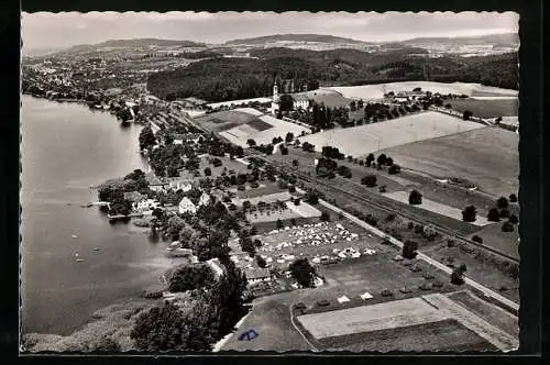 AK Oberuhldingen /Bodensee, Campingplatz vom Flugzeug aus gesehen