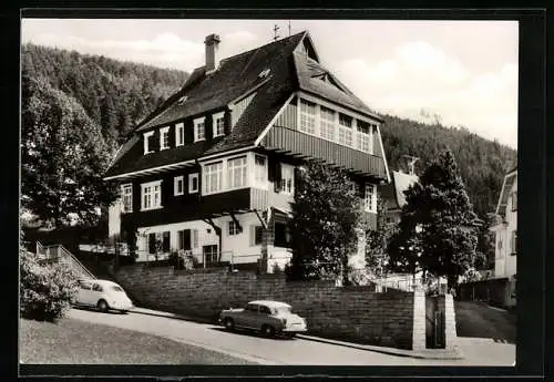 AK Wildbad /Schwarzwald, Hotel-Kurpension Kiechle, Hohenackerstr. 4