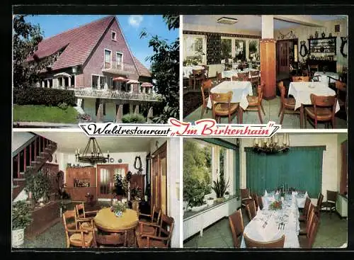 AK Gross-Reken, Waldrestaurant Im Birkenhain, Velenerstrasse 34