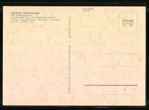 AK Siedlinghausen /Sauerland, Gasthof Lingenauber