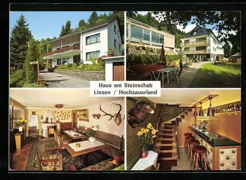 AK Liesen /Sauerland, Hotel-Pension-Café Haus am Steinschab