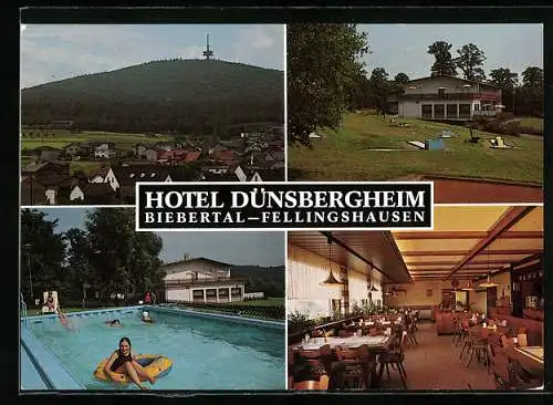 AK Fellingshausen b. Giessen, Hotel Dünsbergheim