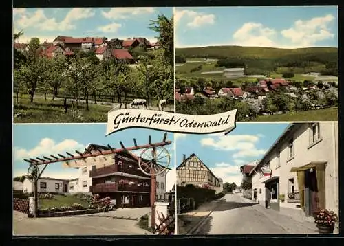 AK Günterfürst / Odenwald, Ortsansichten, Ortspartie, Hof