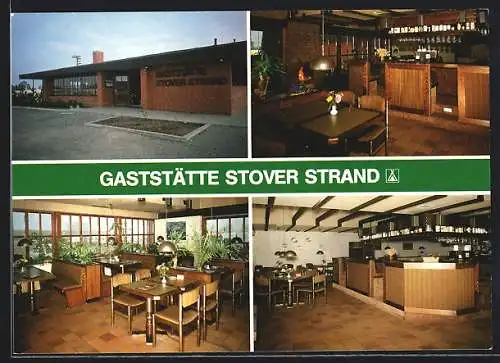 AK Drage /Elbe, Gaststätte Stover Sand, Stover Strand 10