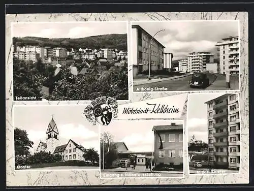 AK Kelkheim /Taunus, Altkönig-Strasse, Kloster, Blick zum Kloster, Eingang zur Möbelausstellung, Teilansicht