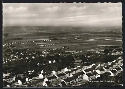 AK Sümmern /Krs. Iserlohn, Gesamtansicht vom Flugzeug aus gesehen