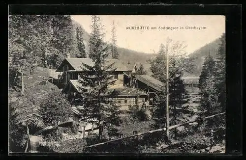 AK Schliersee / Oberbayern, Würzhütte am Spitzingsee