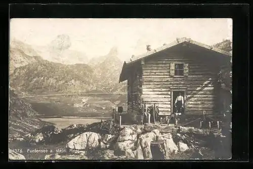 AK Funtenseehaus, Ansicht mit Funtensee am stein. Meer