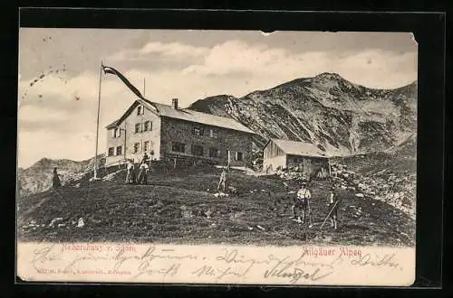 AK Nebelhornhaus, Berghütte in den Allgäuer Alpen