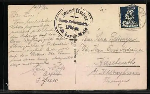 AK Osserschutzhaus, Berghütte mit Gipfel im bayrischen Wald