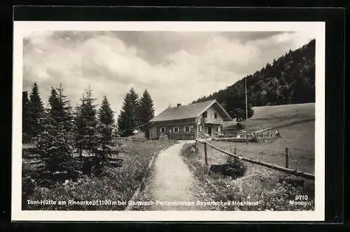 AK Toni-Hütte, Berghütte am Risserkopf bei Garmisch-Partenkirchen