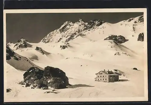 AK Heidelberger Hütte, Berghütte mit Fluchthorn