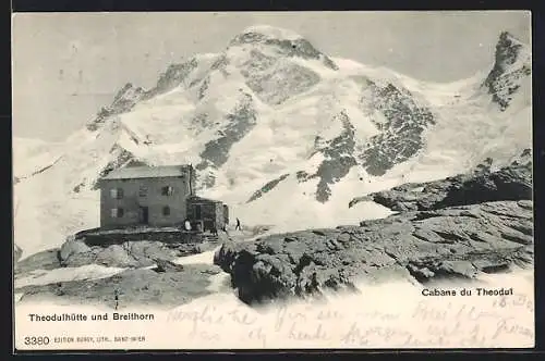AK Theodulhütte, Berghütte und Breithorn