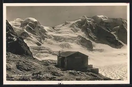 AK Diavolezzahütte, Berghütte mit Palü