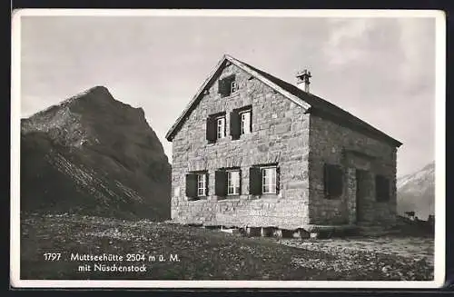 AK Muttseehütte, Berghütte mit Nüschenstock