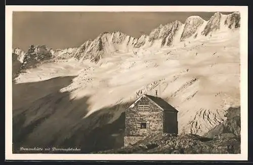 AK Dammahütte, Berghütte mit Dammagletscher