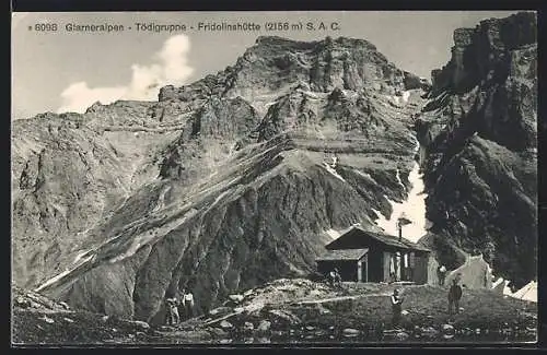 AK Fridolinshütte, Glarneralpen mit Tödigruppe