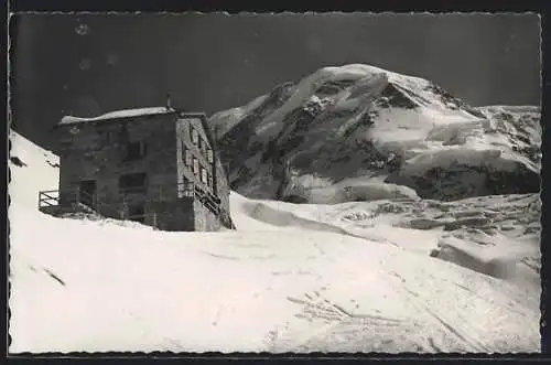 AK Monte-Rosa-Hütte, Berghütte mit Lysskamm