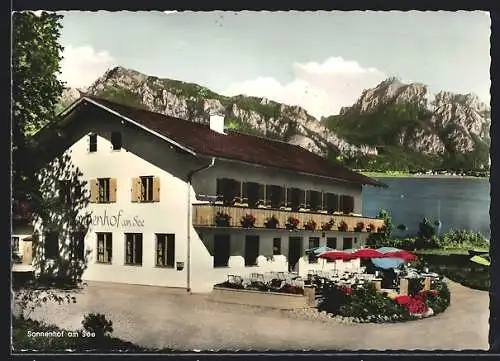 AK Osterreinen /Allgäu, Gasthof-Pension Sonnenhof am See