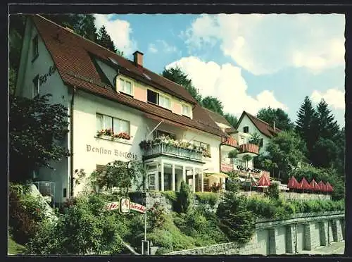 AK Triberg /Schwarzwald, Bergcafé-Hotel-Pension Börschig, Am Kapellenberg