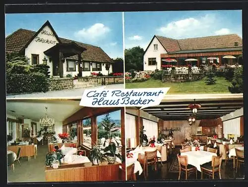 AK Villigst üb. Schwerte, Café-Restaurant Haus Becker, Am Buschufer 7