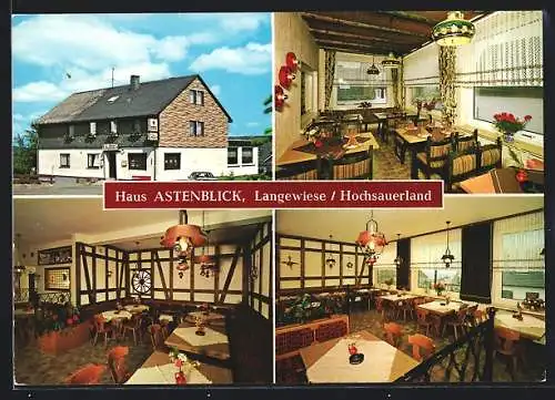 AK Winterberg-Langewiese /Sauerland, Hotel-Restaurant Haus Astenblick