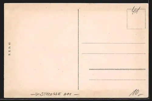AK Duisburg-Ruhrort, Strasse am Friedrichplatz