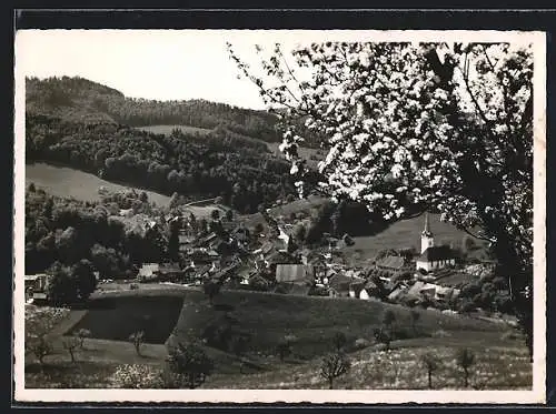 AK Langenbruck, Ortsansicht mit Kirche