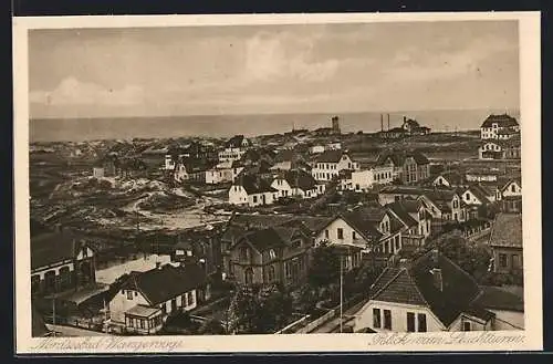 AK Wangeroog, Blick vom Leuchtturm auf den Ort