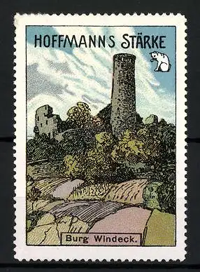 Reklamemarke Hoffmann's Stärke, Burg Windeck