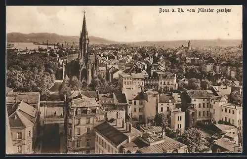 AK Bonn a. Rh., Stadtansicht vom Münster gesehen